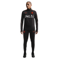 Nike Netherlands Strike Tracksuit 1/4-Zip 2026-2028 Black Orange