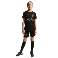 Nike Netherlands Strike Training Shirt 2026-2028 Kids Black Orange