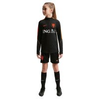 Nike Netherlands Strike Training sweater 1/4-Zip 2026-2028 Kids Black Orange