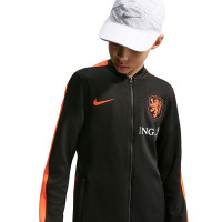 Nike Netherlands Strike Full-Zip Tracksuit 2026-2028 Kids Black Orange