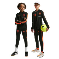 Nike Netherlands Strike Full-Zip Tracksuit 2026-2028 Kids Black Orange