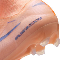 Nike Zoom Mercurial Superfly 10 LV8 Elite Gras Voetbalschoenen (FG) Zalmroze Donkerblauw Paars