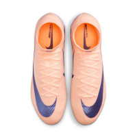 Nike Zoom Mercurial Vapor 16 LV8 Elite Artificial Grass Football Boots (AG) Salmon Pink Dark Blue Purple