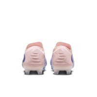 Nike Phantom 6 Low LV8 Elite Gras Voetbalschoenen (FG) Gebroken Wit Lichtblauw Blauw