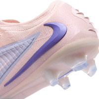 Nike Phantom 6 Low LV8 Elite Gras Voetbalschoenen (FG) Gebroken Wit Lichtblauw Blauw