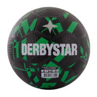 Derbystar Streetball Straatvoetbal Maat 5 Zwart Groen Wit