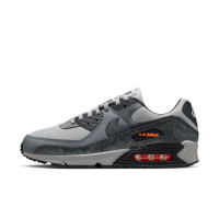 Nike Air Max 90 Premium Sneakers Grey Black Smoke Grey Orange
