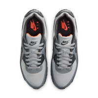 Nike Air Max 90 Premium Sneakers Grey Black Smoke Grey Orange