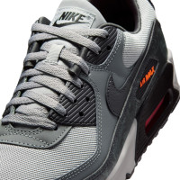 Nike Air Max 90 Premium Sneakers Grey Black Smoke Grey Orange