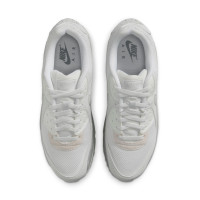 Nike Air Max 90 Premium Sneakers Silver Grey White Beige Grey