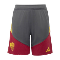 adidas AS Roma Training Set 2026-2027 Kids Dark Grey Red Orange