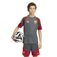 adidas AS Roma Training Set 2026-2027 Kids Dark Grey Red Orange