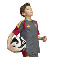 adidas AS Roma Training Set 2026-2027 Kids Dark Grey Red Orange