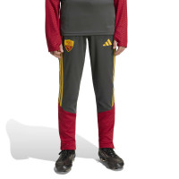 adidas AS Roma Trainingspak 1/4-Zip 2026-2027 Kids Donkergrijs Rood Oranje