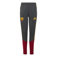 adidas AS Roma Trainingspak 1/4-Zip 2026-2027 Kids Donkergrijs Rood Oranje
