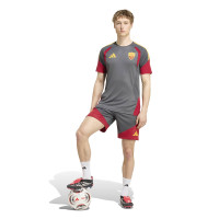 adidas AS Roma Training Short 2026-2027 Dark Grey Red Orange
