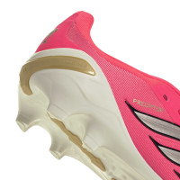 adidas Predator Elite FT Gras Football Boots (FG) Kids Hot Pink Silver Grey Black Gold