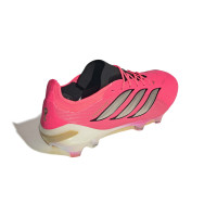 adidas Predator Elite Gras Voetbalschoenen (FG) Felroze Zilvergrijs Zwart Goud