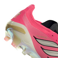 adidas Predator Elite Gras Voetbalschoenen (FG) Felroze Zilvergrijs Zwart Goud
