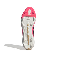 adidas Predator League FT Gras Football Boots (FG) Kids Hot Pink Silver Grey Black Gold