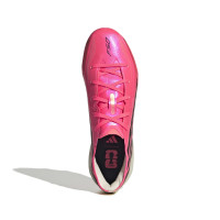adidas F50 Hyperfast Elite Gras Football Boots (FG) Kids Hot Pink Black Gold White