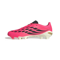 adidas Predator League Gras Voetbalschoenen (FG) Felroze Zilvergrijs Zwart Goud