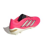 adidas Predator League Gras Voetbalschoenen (FG) Felroze Zilvergrijs Zwart Goud