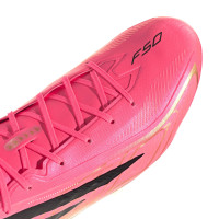 adidas F50 Hyperfast Pro Gras Football Boots (FG) Hot Pink Black Gold White