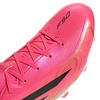 adidas F50 Hyperfast League Gras Football Boots (FG) Hot Pink Black Gold White