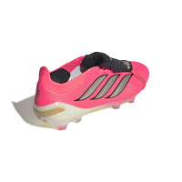 adidas Predator Elite FT Gras Voetbalschoenen (FG) Felroze Zilvergrijs Zwart Goud