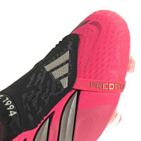 adidas Predator Elite FT Gras Voetbalschoenen (FG) Felroze Zilvergrijs Zwart Goud