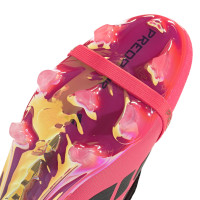 adidas Predator Elite FT Gras Voetbalschoenen (FG) Felroze Zilvergrijs Zwart Goud