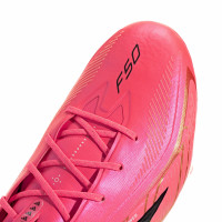 adidas F50 Hyperfast Elite Gras Football Boots (FG) Hot Pink Black Gold White