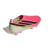 adidas F50 Hyperfast Elite Laceless Grass Football Boots (FG) Hot Pink Black Gold White