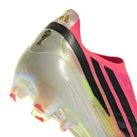 adidas F50 Hyperfast Elite Laceless Grass Football Boots (FG) Hot Pink Black Gold White