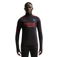 Nike Paris Saint-Germain Strike Trainingspak 1/4-Zip 2026-2027 Zwart Felrood Donkerblauw