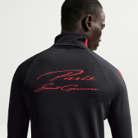 Nike Paris Saint-Germain Strike Trainingstrui 1/4-Zip 2026-2027 Zwart Felrood Donkerblauw