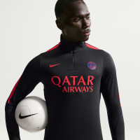 Nike Paris Saint-Germain Strike Trainingspak 1/4-Zip 2026-2027 Zwart Felrood Donkerblauw