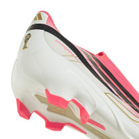 adidas F50 Hyperfast League Laceless Grass Football Boots (FG) Hot Pink Black Gold White