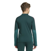 adidas Real Madrid Training sweater 1/4-Zip 2026-2027 Kids Dark Green Pink White