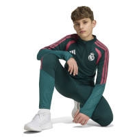 adidas Real Madrid Training sweater 1/4-Zip 2026-2027 Kids Dark Green Pink White