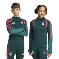 adidas Real Madrid Training sweater 1/4-Zip 2026-2027 Kids Dark Green Pink White
