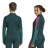 adidas Real Madrid Training sweater 1/4-Zip 2026-2027 Kids Dark Green Pink White