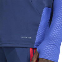 adidas Olympique Lyon Trainingstrui 1/4-Zip 2026-2027 Donkerblauw Blauw Rood