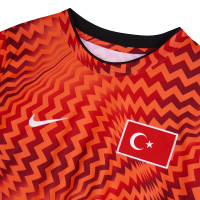 Nike Turkije Pre-Match Trainingsshirt 2026-2028 Felrood Donkerrood