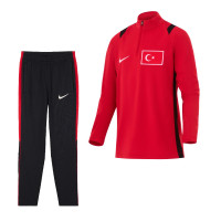 Nike Turkey Academy Pro 1/4-Zip Tracksuit 2026-2028 Kids Red Black White