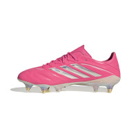 adidas Copa Pure IV Elite Iron Stud Football Boots (SG) Hot Pink Silver White