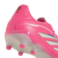 adidas Copa Pure IV League Gras Football Boots (FG) Kids Hot Pink Silver White