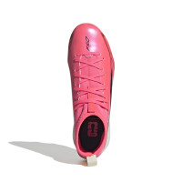 adidas F50 Hyperfast League Mid Gras Football Boots (FG) Kids Hot Pink Black Gold White