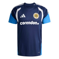 Maillot d'entraînement adidas FFK Curaçao 2026-2028 Sponsors Bleu foncé
